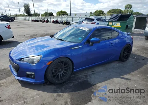 2016 Subaru Brz 2.0 Limited из США, поврежденный, VIN JF1ZCAC18G8603076